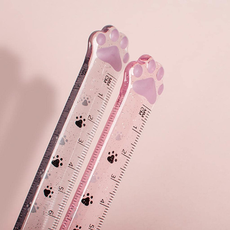 خط کش پنجه گربه ای شاینی 15 CM