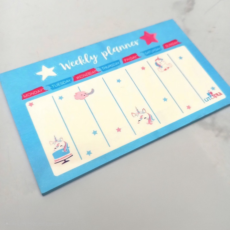 استیک نوت Weekly planner